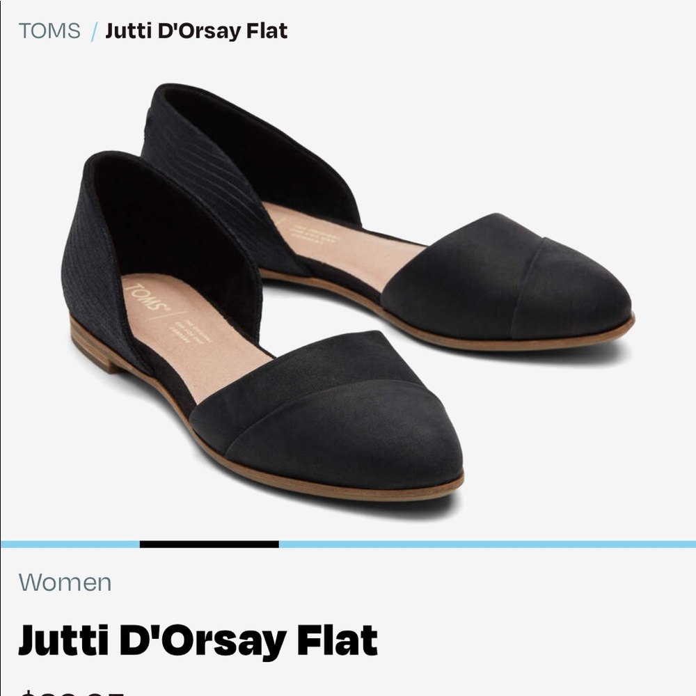 BRAND NEW | IN BOX | TOMS Jutti D’Orsay
